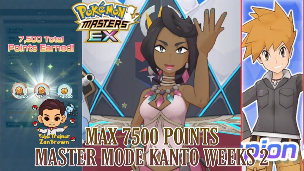 Max 7500 points Master Mode Kanto Weeks 2 | Pokemon Masters EX