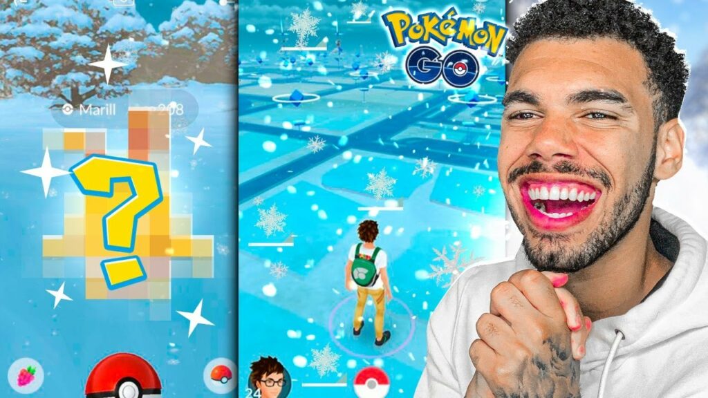 ACHEI UM SHINY JOGANDO NA NEVE - POKEMON GO | Cris |