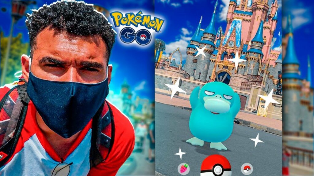CAPTURA SHINY NO MAIOR PARQUE DA DISNEY - POKEMON GO | Cris |