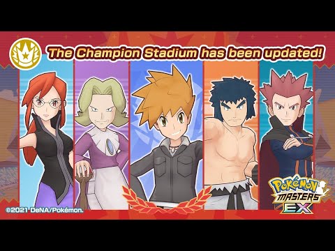 Pokemon Masters EX Champion Stadium Kanto Challenge Master Mode 7500 Pts Week 3 Hard (Season 2)