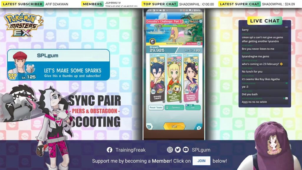 [Pokemon Masters EX] PIERS SYNC PAIR SCOUT + CRESSELIA LEGENDARY ARENA LIE
