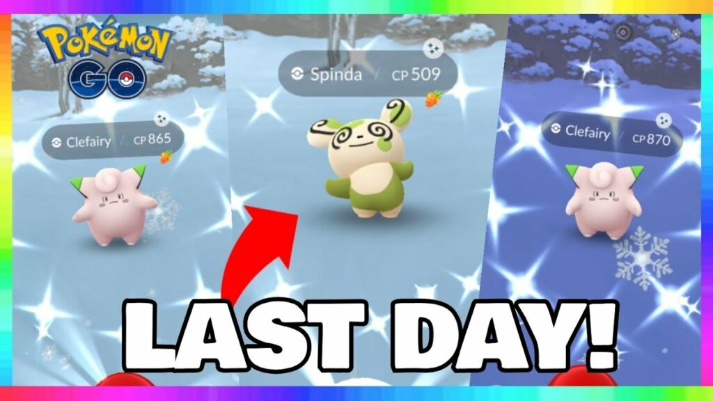 LAST DAY of VALENTINE'S DAY EVENT IN POKEMON GO! Shiny Spinda - Shiny Clefairy x2 & More