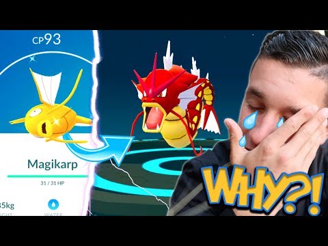 EVOLVING TO A SHINY GYARADOS AND GUESS WHAT HAPPENED! THE CURSE STRUCK AGAIN...