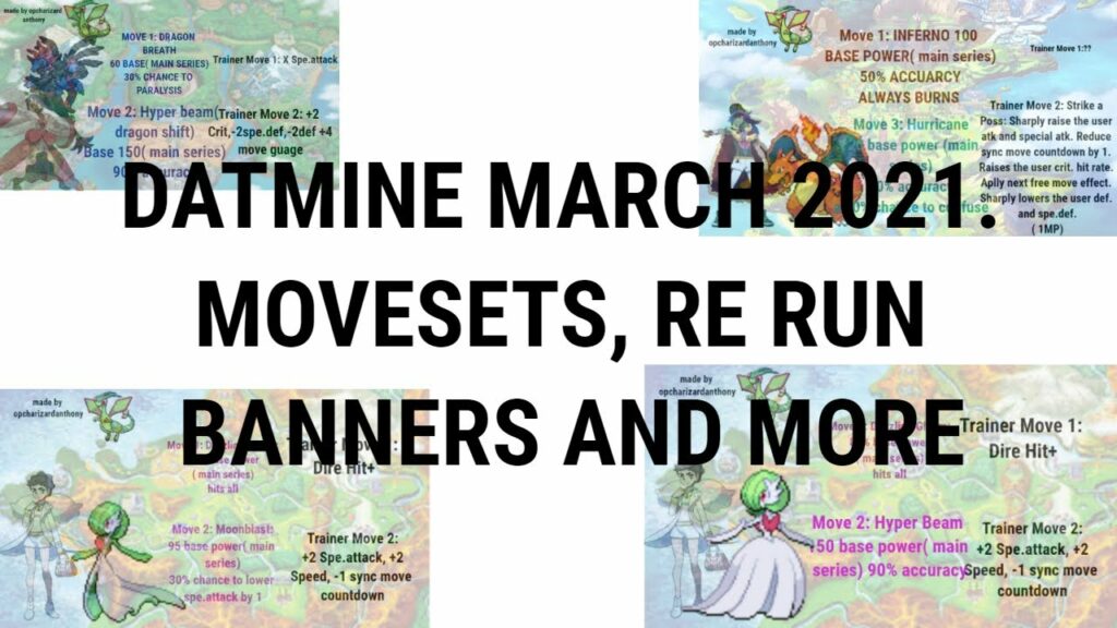 Pokemon Masters EX Datamine 2021 Reveal!!! Movesets, Rerun banners and more!!! 6* EX Skyla Reveal
