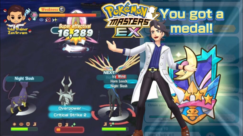 Getting 4* medal Legendary Arena Cresselia Not as hard as imagine | Pokemon Masters EX