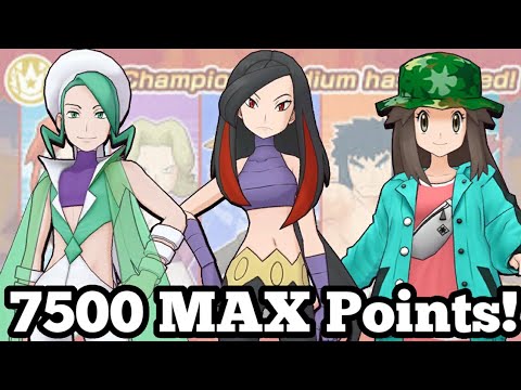 MAX 7500 Points! Champion Stadium Kanto Challenge Master Mode | Pokemon Masters EX