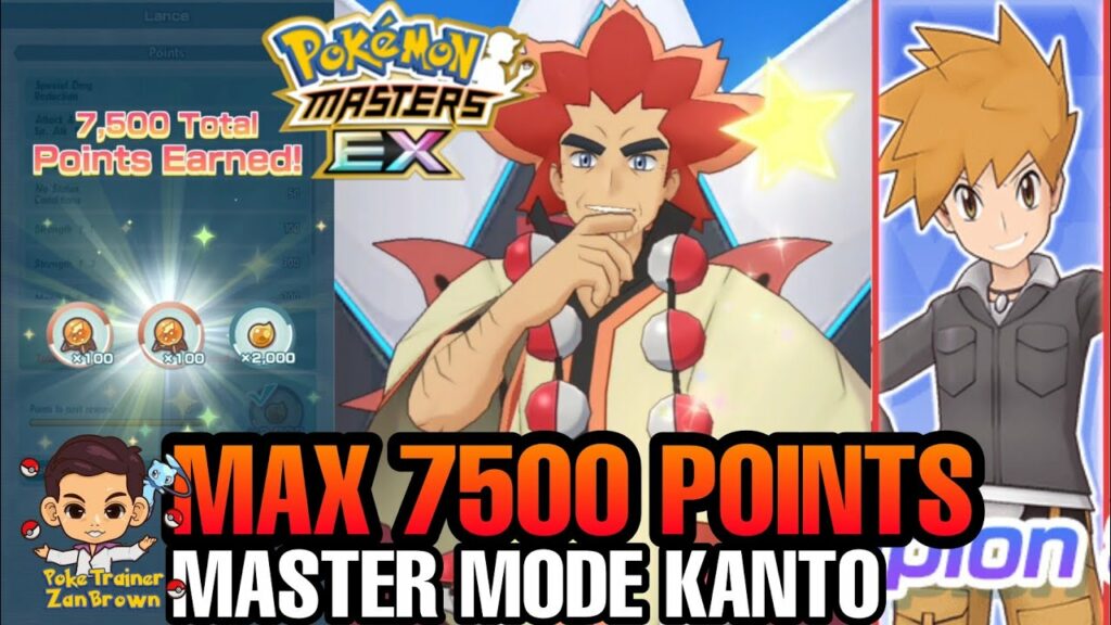 Max 7500 points Master Mode Champion Stadium Kanto Weeks 4 | Pokemon Masters EX