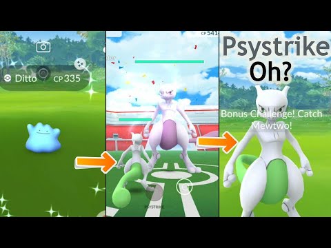 How to get Shiny Ditto on Oh? Quest? Shiny Mewtwo with Psytrike is back