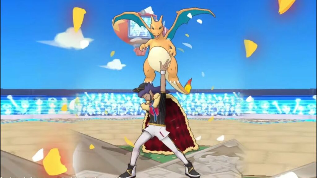 Pokemon Masters EX: Galar Champion Leon & Charizard Sync Move Animation & Moveset Preview