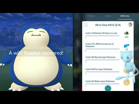 Shiny Snorlax &  the 1st part of Shiny Mew is done but the 2nd part is getting harder?