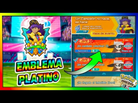 EMBLEMA PLATINO - EVENTO LIONEL - Pokemon Masters Ex