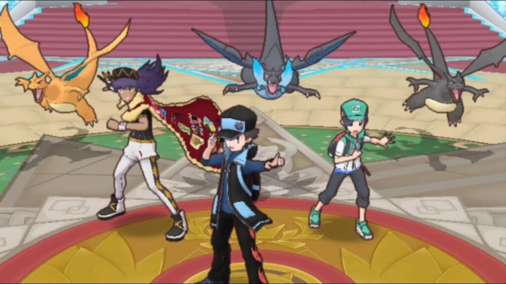 Pokemon Masters EX Triple Charizard Red Mega Charizard X, Leon's Charizard & Shiny Charizard Trizard