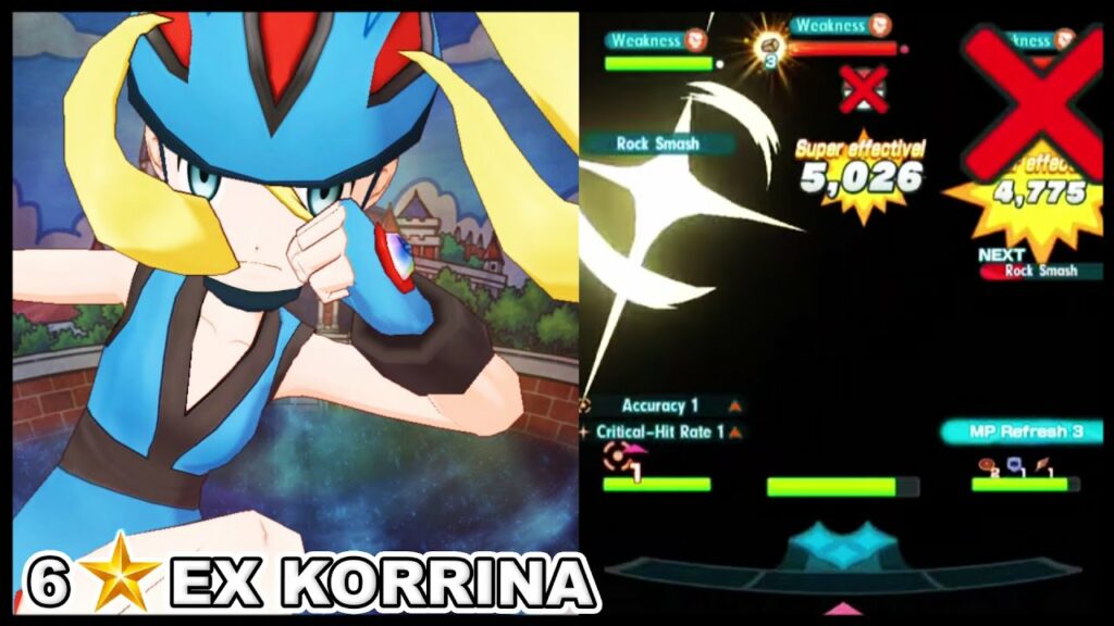 Very Rare EX Showcase! 6 Star EX Korrina & Mega Lucario! | Pokemon Masters EX