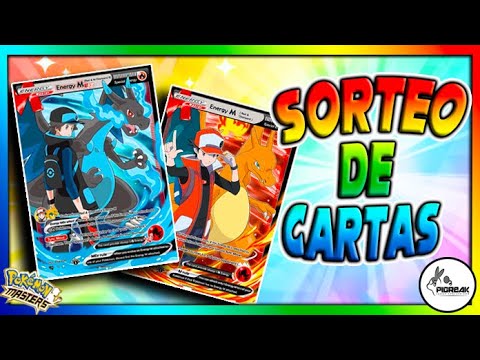 SORTEO de CARTAS CHARIZARD Y RED !! - Pokemon Masters Ex