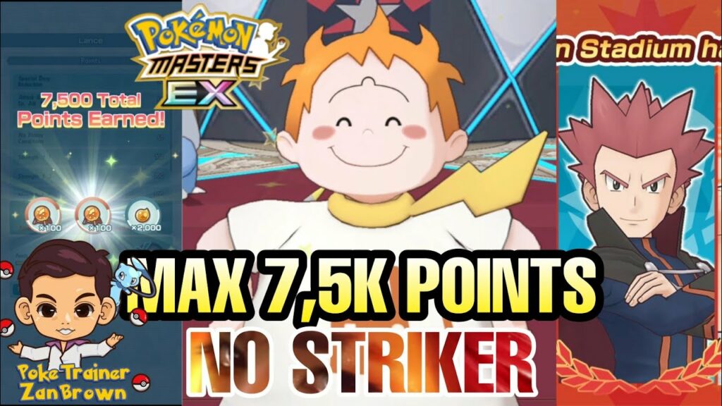 No striker Max 7500 points Master Mode Johto Champion Stadium March First Week | Pokemon Masters EX