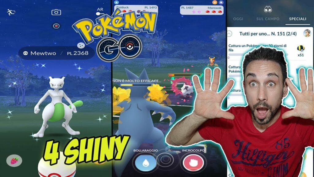 MEW SECONDA FASE & 4 MEWTWO SHINY? POKEMON GO ITA