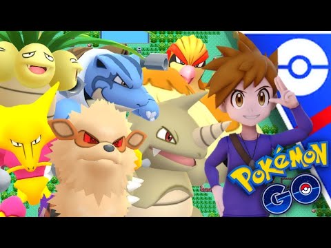 Trainer Blue joins GO Battle League in Pokemon GO // Shiny Rhydon sweep & Shadow Arcanine