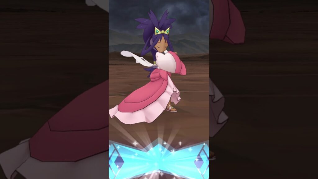 Pokemon Master EX -  Iris (Champion) & Hydreigon - Sync Move Animation