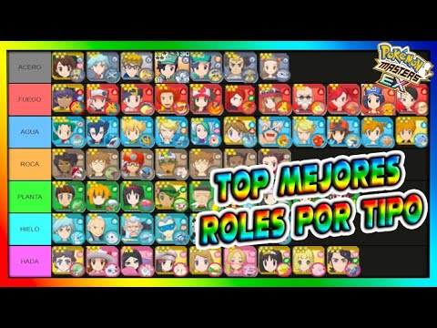 TOP MEJORES ROLES POR TIPOS (Tier List) - Pokemon Masters Ex