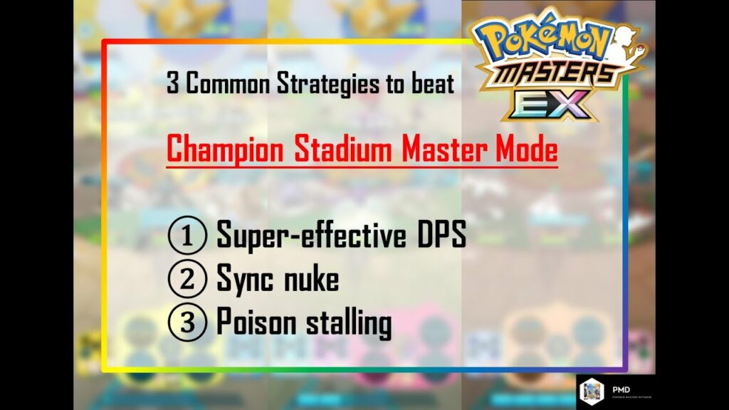 [Pokemon Masters] Champion Stadium Guide: 3 Common Strategies on Clearing Master Mode 1.5K Points