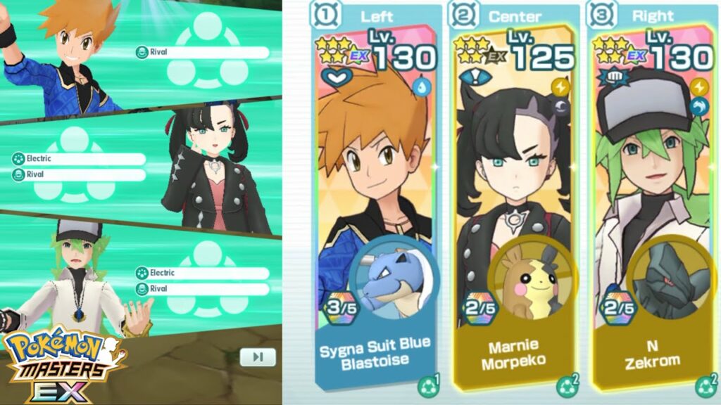 Pokemon Masters EX - Triple Rival Team (Champion Time - Full-Force! Battle Round 2)