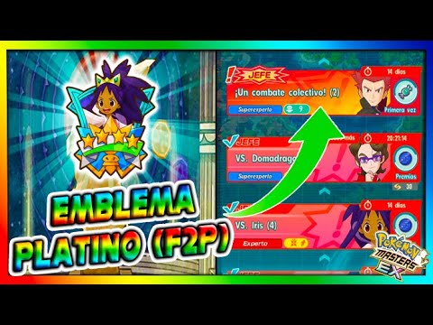 EMBLEMA DE PLATINO (F2P) - EVENTO IRIS - Pokemon Masters Ex