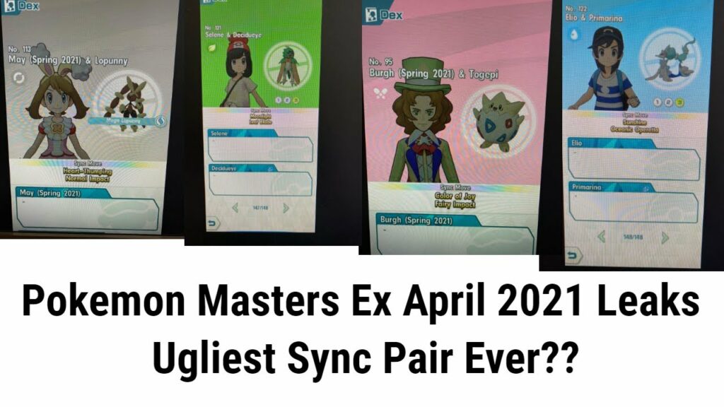 Pokemon Masters EX April 2021 Leaks: Ugliest Sync Pair