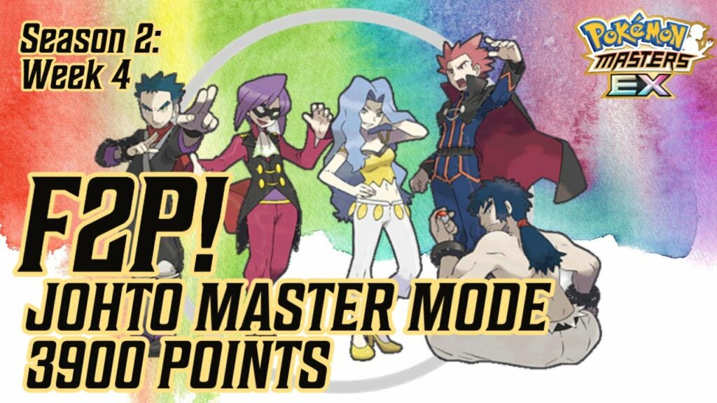 F2P JOHTO MASTER MODE - 3900 POINTS - WEEK 4 | POKEMON MASTERS EX