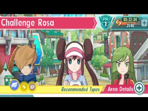 Pokemon Masters EX - Chapter 1 Challenge Rosa (Normal)