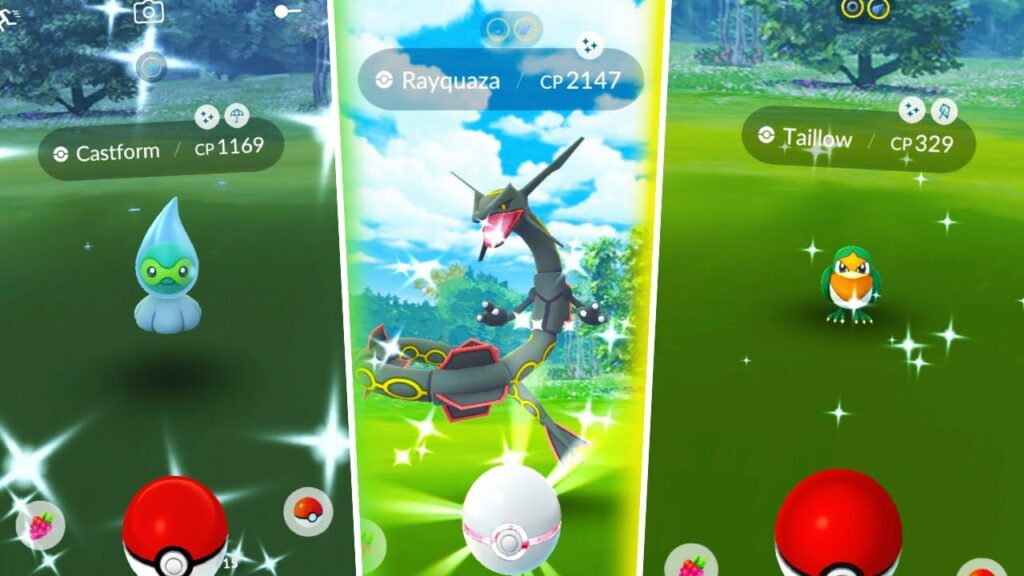 NEW SHINY RAYQUAZA RAID WEEKEND IN POKEMON GO! New Weather Week Featured Spawns!