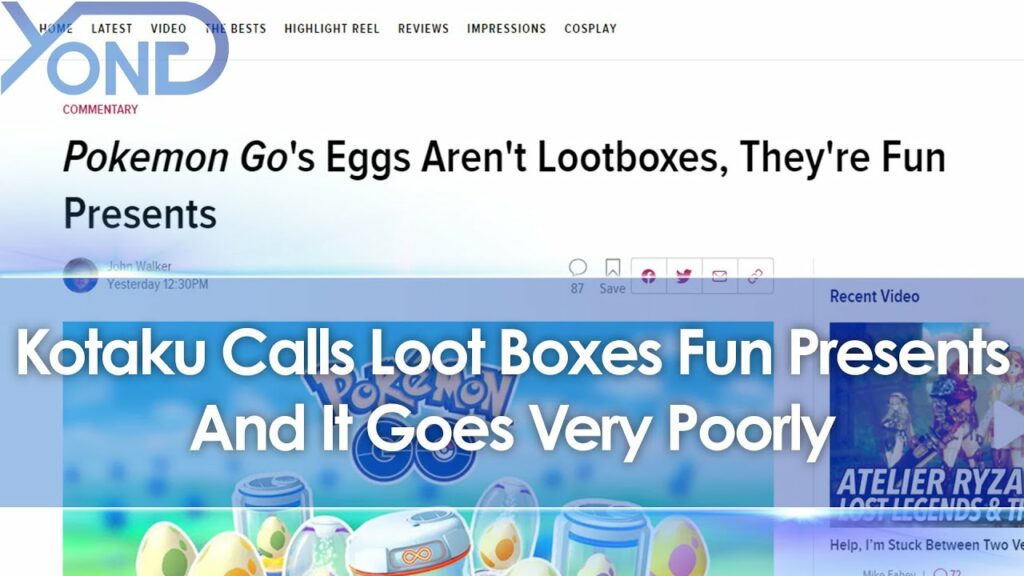 Kotaku Insists Pokemon Go Eggs Aren't Loot Boxes, They're Fun Presents... And It Goes Very Poorly