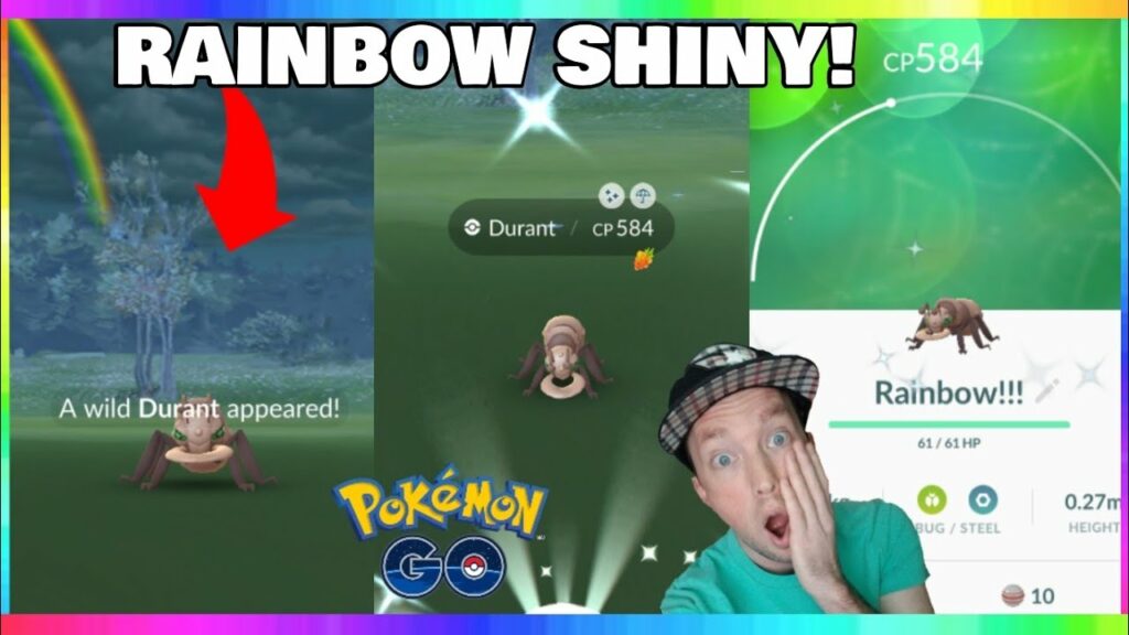 NO WAY! I CAUGHT SHINY DURANT with RAINBOW IN POKEMON GO!