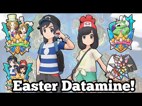 Elio, Serene, Easter May & Burgh! April Easter Datamine! | Pokemon Masters EX