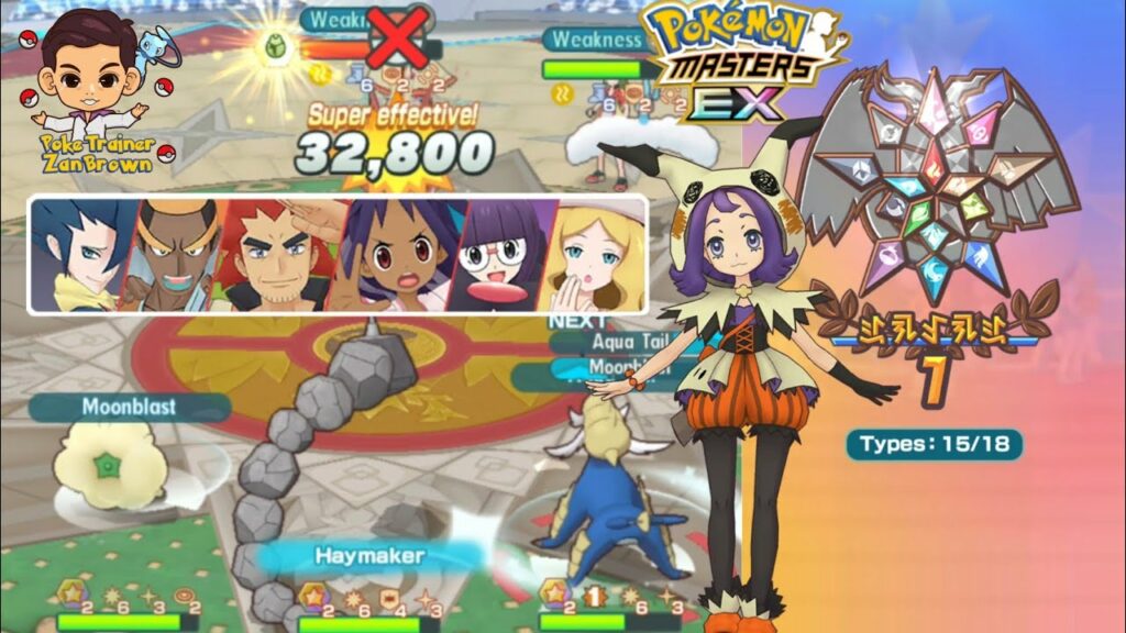15 types medal completed champion stadium unova week 1 Pokemon Masters EX