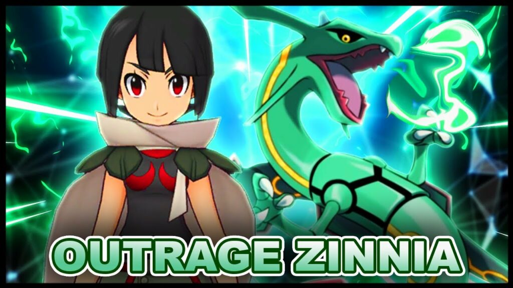 Actually Strong Now! Zinnia & Rayquaza 20/20 5/5 Rain Team Outrage Showcase! | Pokemon Masters EX