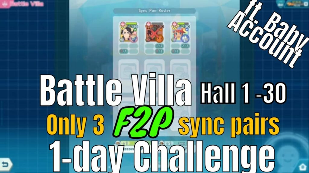 Pokemon Masters EX - 3 Pokemon F2P Clear! Xernas Swanna Pikachu Battle Villa Hall 1 to 30 Season 23