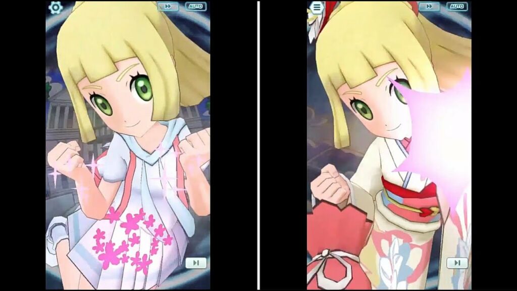 [Pokemon Masters] OG Lillie VS NY Lillie Sync Move Side-by-side Comparison