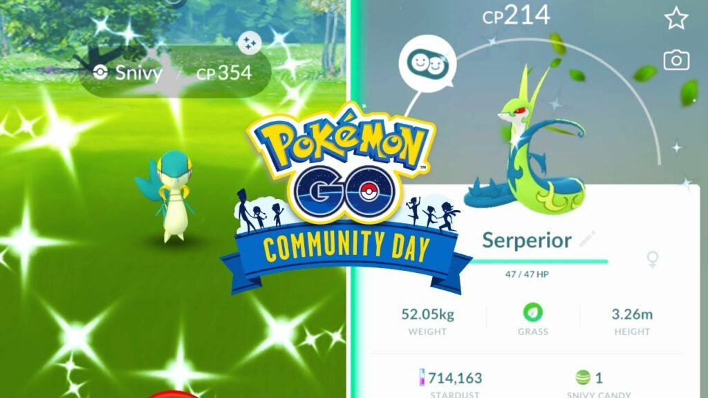 NEW SNIVY COMMUNITY DAY EVENT IN POKEMON GO! Shiny Boosted Snivy Spawns!