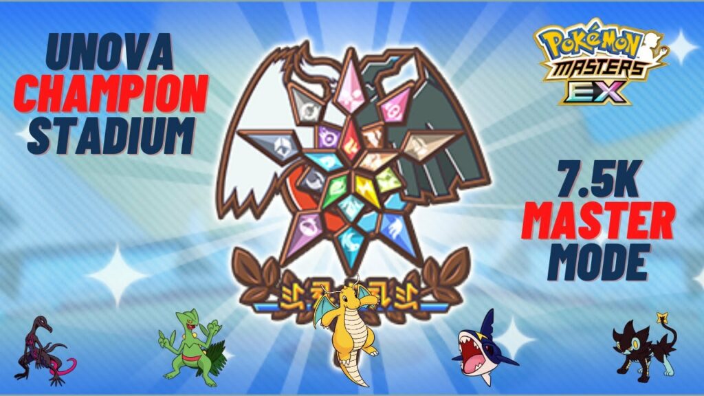Unova Champion Stadium vs Cherub Hyper Offense | 7.5K MM | Pokemon Masters EX