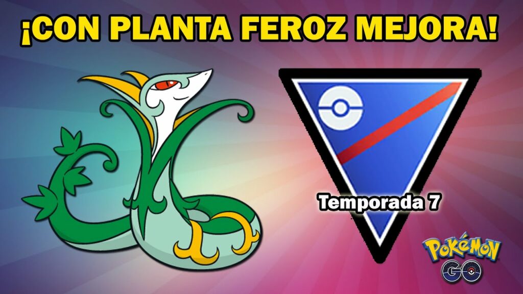 SERPERIOR con PLANTA FEROZ en LIGA SUPER (1500) GO BATTLE LEAGUE (PvP) - POKEMON GO