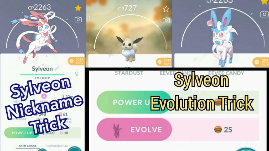 Sylveon Nickname Evolution Trick | Sylveon Evolution Trick In Pokemon Go - Sylveon In Pokemon Go