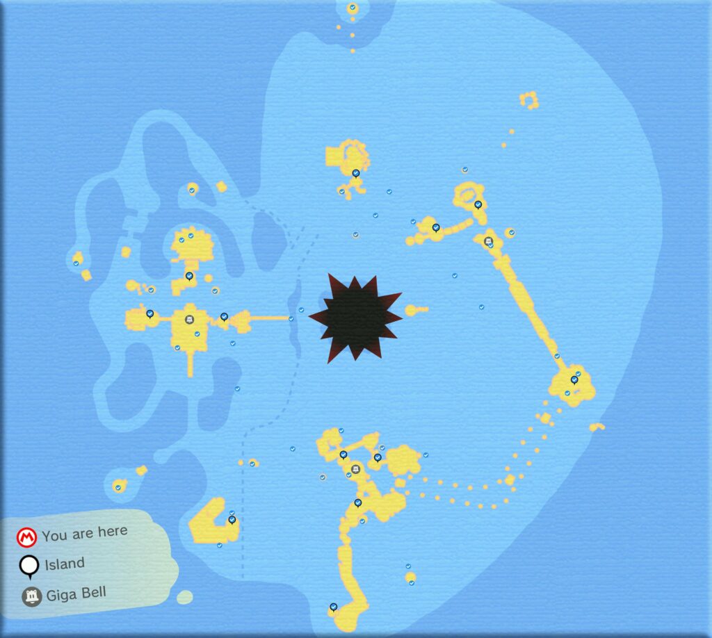 Full high-res Bowser's Fury map! (And for completionists: a version with graffiti spot locations!)