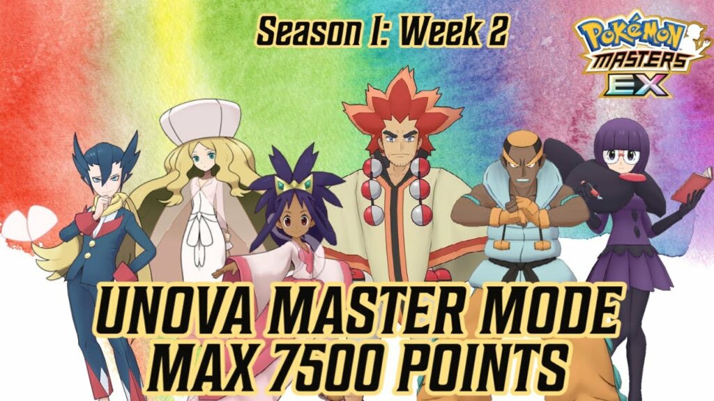 UNOVA MASTER MODE - MAX 7500 POINTS - WEEK 2 | POKEMON MASTERS EX