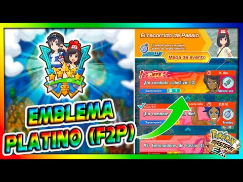 EMBLEMA PLATINO (F2P) - EVENTO ALOLA - Pokemon Masters Ex