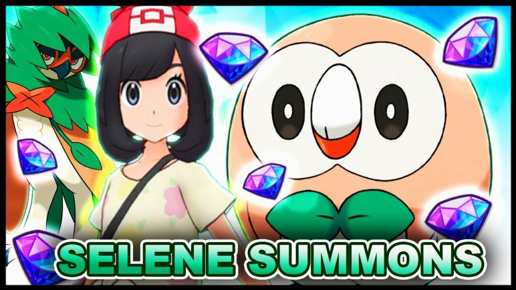 I Can't Believe It! INSANE LUCK! 40K+ Gems Summoning For Selene & Rowlet! | Pokemon Masters EX