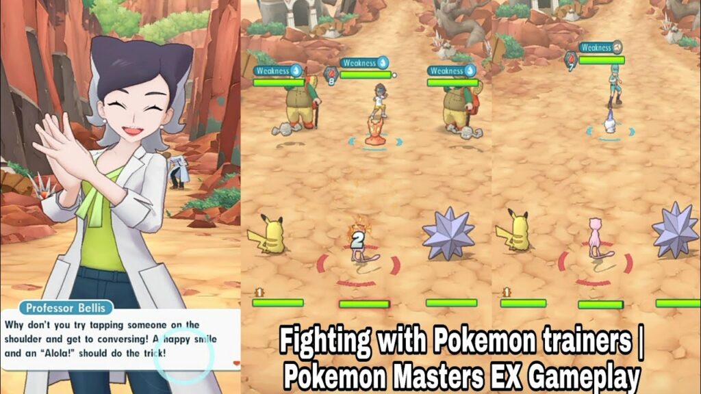 Fighting with Pokemon trainers | Pokemon Masters EX Gameplay #shorts