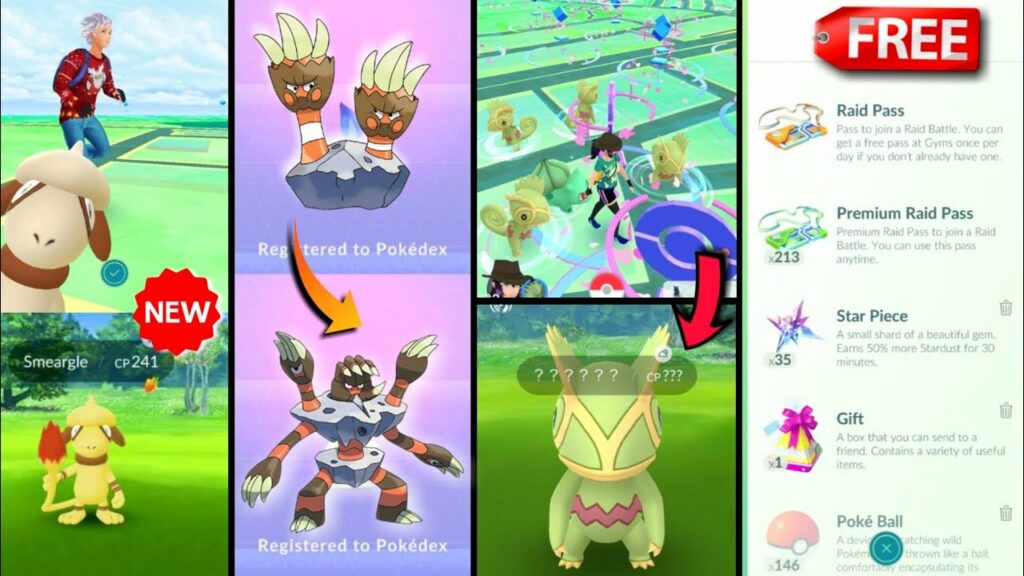 All new shiny Pokemons update | Shiny Smeargle | Kecleon in Pokemon go | Free raid pass | POKEMON GO