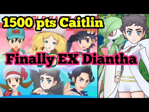 Caitlin Master Mode 1500 pts & Diantha EX || Pokemon Masters EX