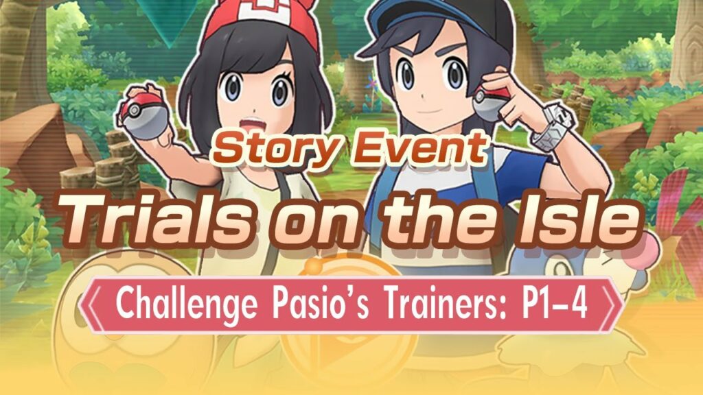 [Pokemon Masters EX] CHALLENGE PASIO'S TRAINERS: PARTS 1-4 | Story Event - Trials on the Isle