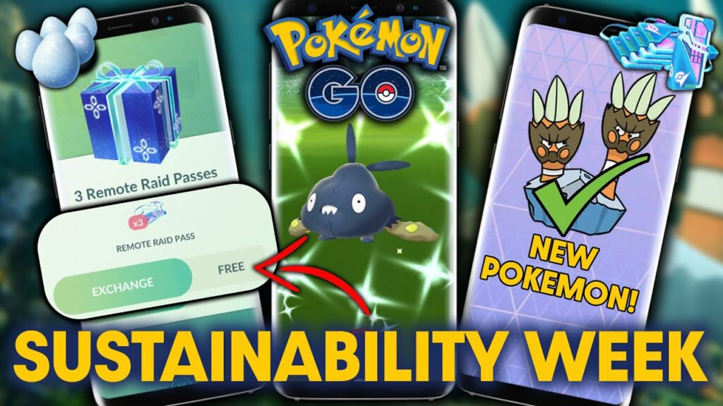 SUSTAINABILITY WEEK in POKEMON GO | EVENT DETAILS/TOP TIPS *3 FREE REMOTE PASSSES*